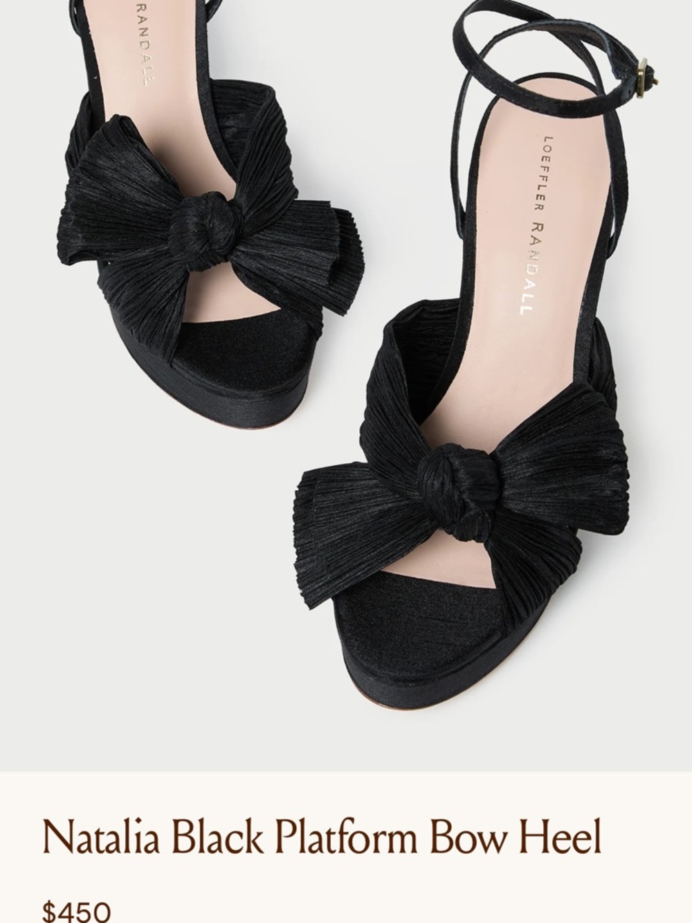 Loeffler Randall Black Platform Bow Sandal - Picture 5 of 5